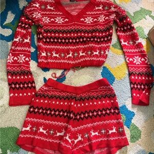 Christmas Red Pajama Set